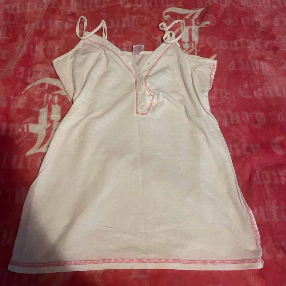 Victoria secrets PINK white tank top
